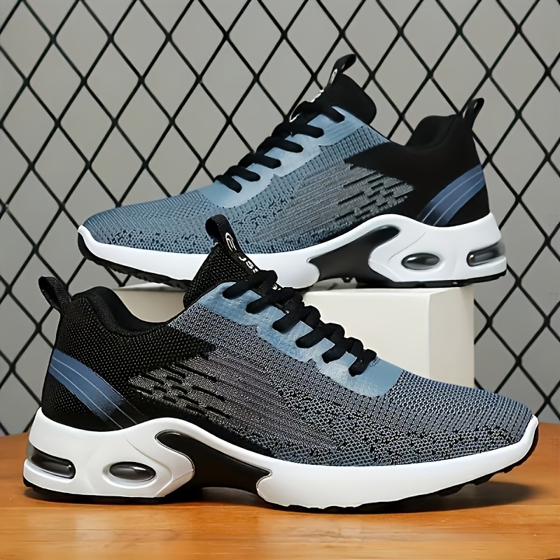 Shock Absorbing Gym Trainers - أحذية جري رجالية شبكية منسوجة قابلة