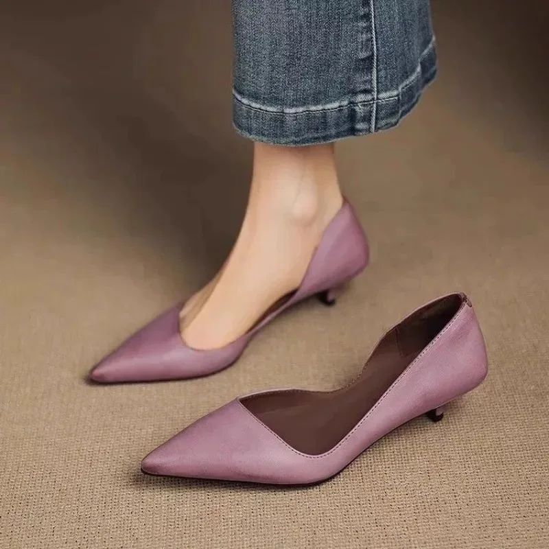 Women'S Shoes - حذاء نسائي بكعب ستيليتو بمقدمة مدببة،