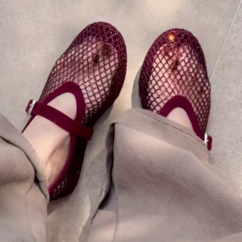 Sandals - صنادل باوتو نسائية مرصعة بالأحجار الكريمة