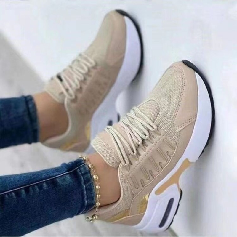 Breathable Mesh Athletic Shoes - حذاء رياضي نسائي أنيق ذو نعل