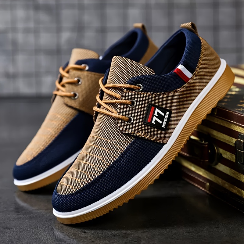أحذية رجالية عصرية جديدة، أحذي - مراجعة Knit Fabric Lace Up Sneakers وسعره