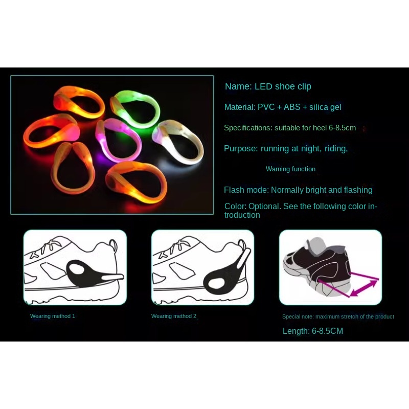 2024 مشبك حذاء مضيء ضوء في اله - مراجعة Reflective Night Running Shoes وسعره