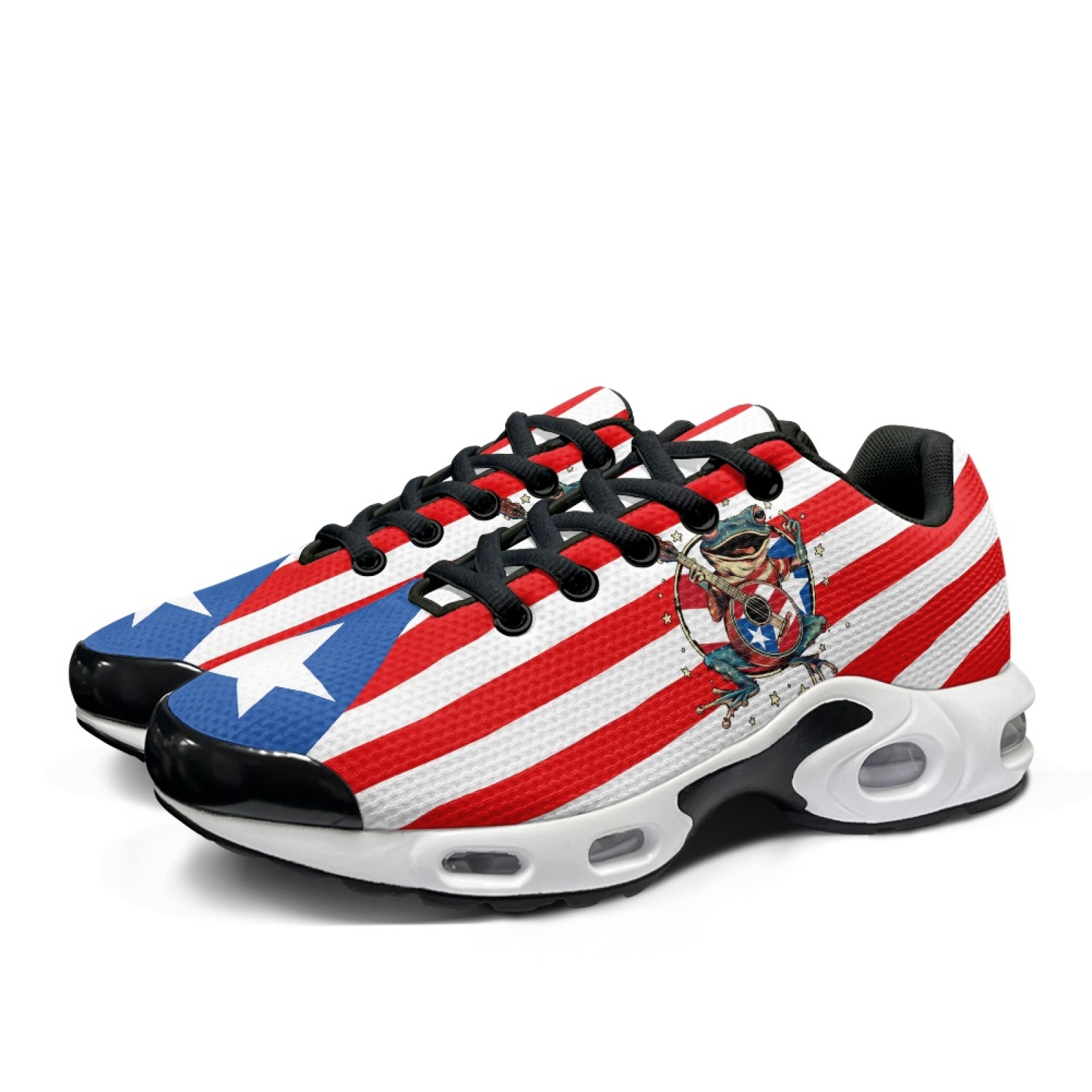 حذاء رياضي PENSTROLL أحمر أبيض - مراجعة Air Cushion Jogger Shoes Men وسعره