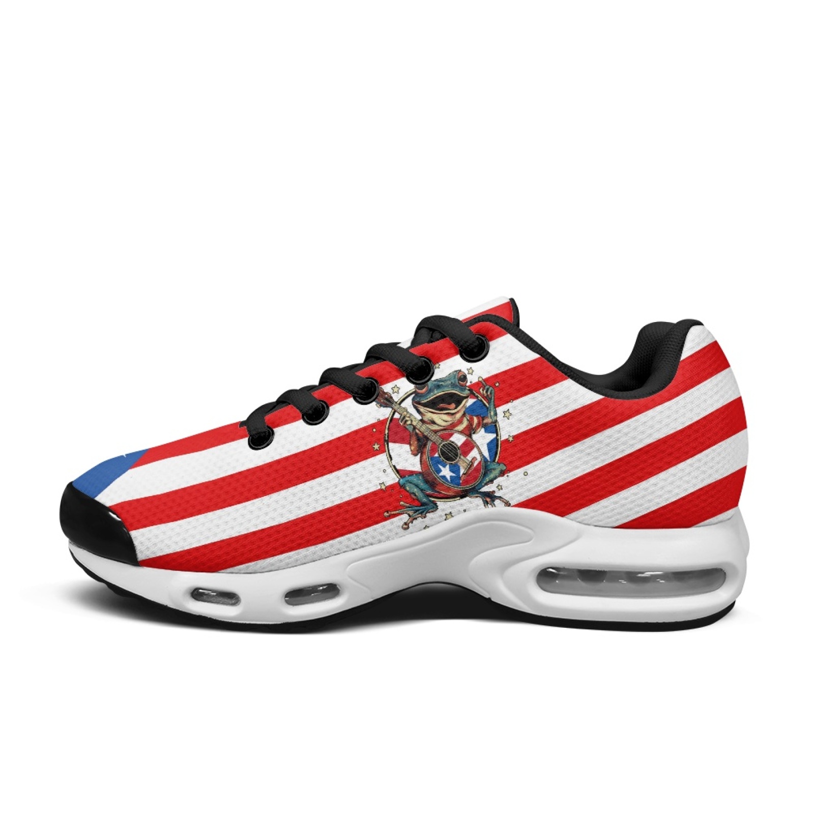 حذاء رياضي PENSTROLL أحمر أبيض - مراجعة Air Cushion Jogger Shoes Men وسعره