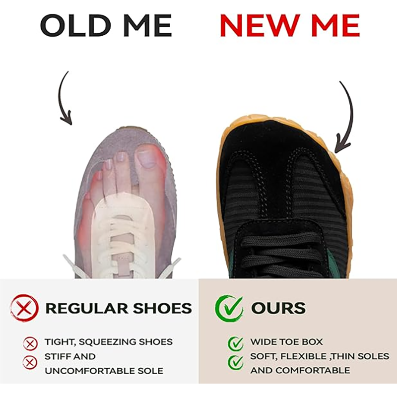 أحذية هايك بيرفووت رياضية للنس - مراجعة Wide Toe Box Running Sneakers وسعره