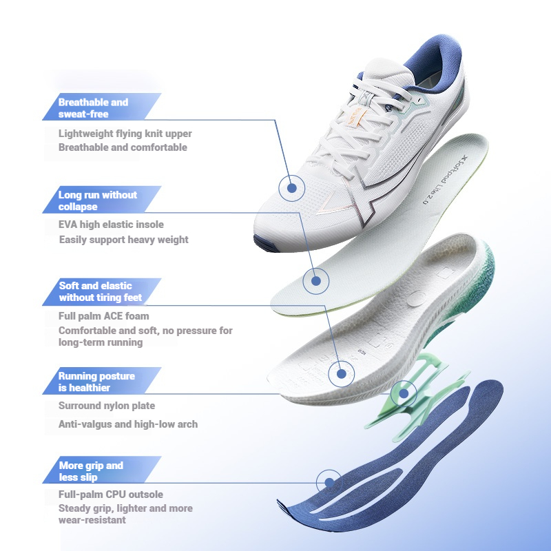 Xtep 2000km Plus احذية الجري 2 - مراجعة Reflective Night Running Shoes وسعره