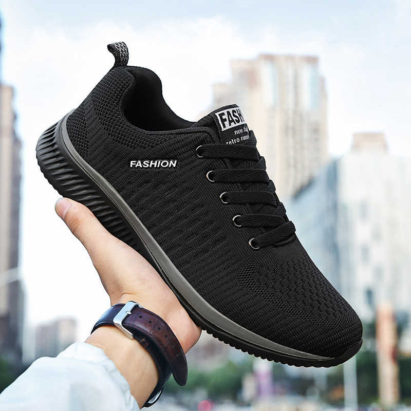 أحذية رياضية YRZL للرجال أحذية - مراجعة Knit Fabric Lace Up Sneakers وسعره