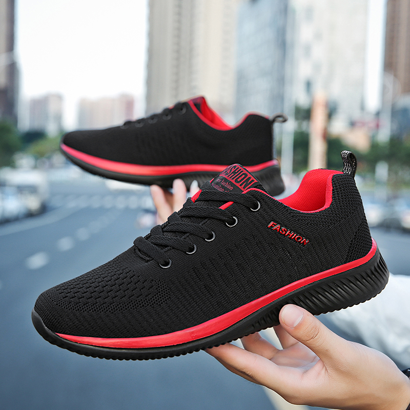 أحذية رياضية YRZL للرجال أحذية - مراجعة Knit Fabric Lace Up Sneakers وسعره